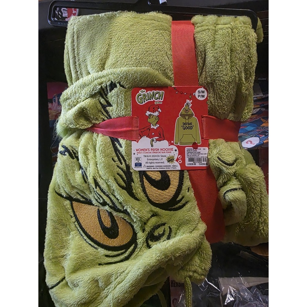 The grinch "define good" women's hoodie size S